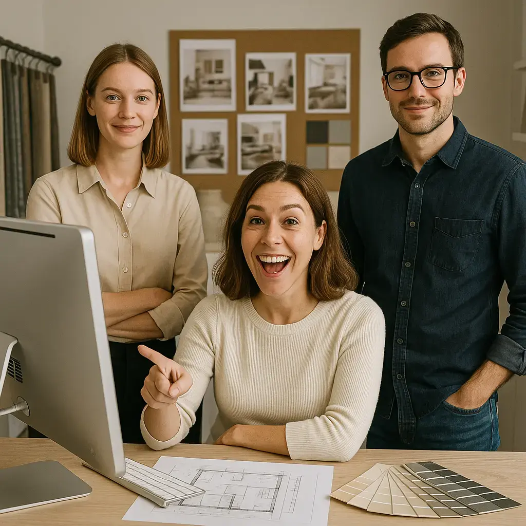 Interior design team